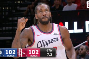 Kawhi Leonard for the Win 🔥 Clippers vs. Rockets Wild Ending