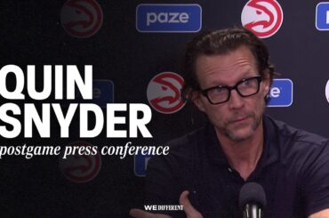 Hawks vs. Hornets Postgame Press Conference: Quin Snyder