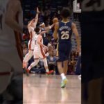 Jeremiah Fears wheels to the rim to beat the buzzer #pelicans #heat #highlights