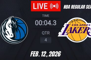 NBA LIVE! Los Angeles Lakers vs Dallas Mavericks vs I February 12 ,2026 | Lakers vs Mavericks Live