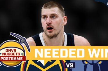 Jokic, Nuggets Eke Out Win Over Lowly Grizzlies | DNVR Nuggets Postgame Live