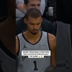 Great montage of Wemby visualizing throughout the night 🏀