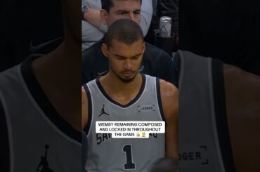 Great montage of Wemby visualizing throughout the night 🏀