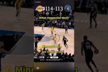 TIE GAME… WHO CLOSES THIS OUT?! 😳 (Lakers vs Wolves) #whathappenednext #nba #basketballhighlights