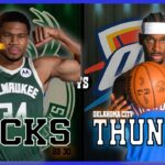 Milwaukee Bucks VS Oklahoma City Thunder LIVE Commentary Scoreboard | Pre and Post Game Coverage