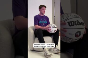 Kon Knueppel getting his Castrol USA Rising Stars portraits 🤩🏀