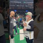 Derrick White made a longtime fan's birthday wish come true 💚 #celtics #nba #shorts