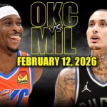 Oklahoma City Thunder vs Milwaukee Bucks Full Game Highlights – February 12, 2026 | NBA Season