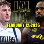 Los Angeles Lakers vs Dallas Mavericks Full Game Highlights – February 12, 2026 | NBA Season