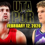 Portland Trail Blazers vs Utah Jazz Full Game Highlights – February 12, 2026 | NBA Season