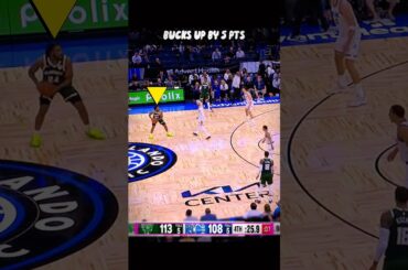Up by 5 Pts, Nobody Defending Cam from the Logo…😏 Bucks vs Magic #nba #shorts