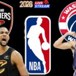 Cleveland Cavaliers vs Washington Wizards 🏀 Live NBA Watch