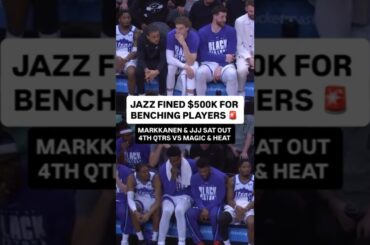 Jazz & Pacers FINED $500k for TANKING 😭💀 #utahjazz #indianapacers #nba #basketball #jazz #pacers