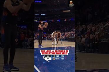 NEW YORK KNICKS VS INDIANA PACERS WILD ENDING OF REGULATION!!