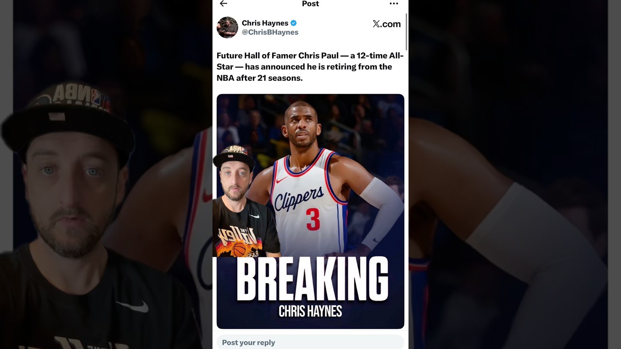 Former Phoenix Sun And Future Hall Of Famer Chris Paul Retires After 21 Seasons #suns #nba