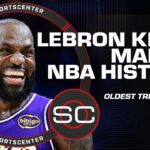 LeBron James keeps MAKING HISTORY 📈 Becomes oldest player to score a triple-double | SportsCenter