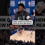 Derik Queen on his NBA Readiness at Rising Stars #pelicans #nba #shorts