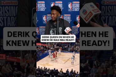 Derik Queen on his NBA Readiness at Rising Stars #pelicans #nba #shorts