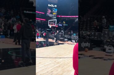 02-07-26 Atlanta Hawks Forward Jalen Johnson Warming Up