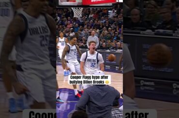 Cooper Flagg slam over Dillon Brooks 💪