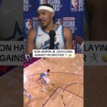 Ron Harper Jr. on his brotherly matchup in the Castrol Rising Stars game tonight 🎤