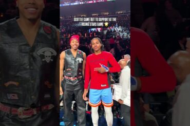 Scottie came out to support the fam 🤝