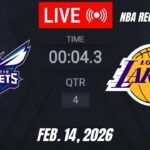 NBA LIVE! Los Angeles Lakers vs Charlotte Hornets | February 14, 2026 Lakers vs Hornets Live 2K26