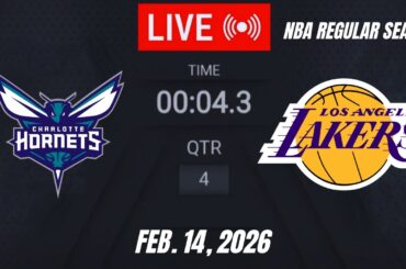 NBA LIVE! Los Angeles Lakers vs Charlotte Hornets | February 14, 2026 Lakers vs Hornets Live 2K26