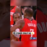 Two all-time greats talking postgame 🤝