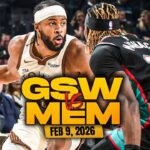 Golden State Warriors vs Memphis Grizzlies Full Game Highlights | Feb 9, 2026 | FreeDawkins