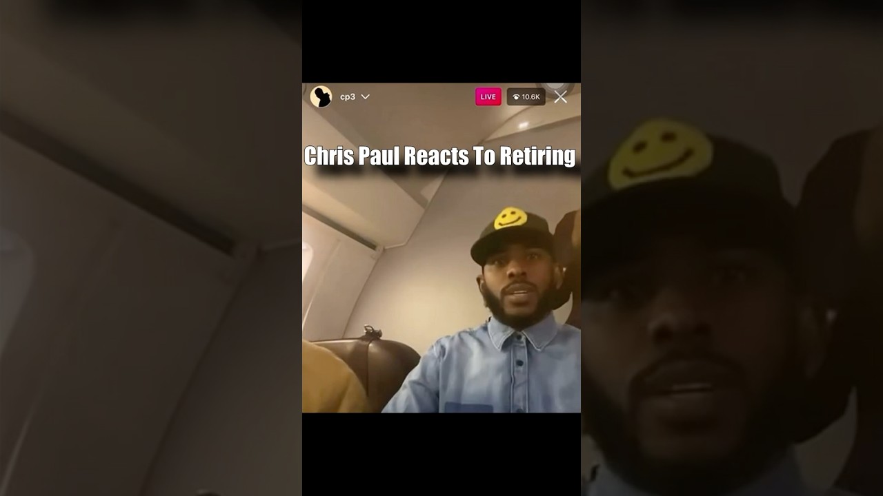 Chris Paul Reacts To Retiring From NBA After Raptors Waive Him... #shorts
