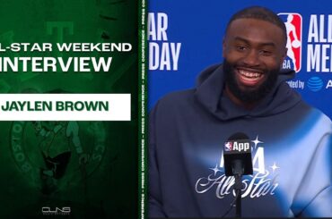 Jaylen Brown on Jayson Tatum's Recovery, Celtics Impressive Season | NBA All-Star Weekend