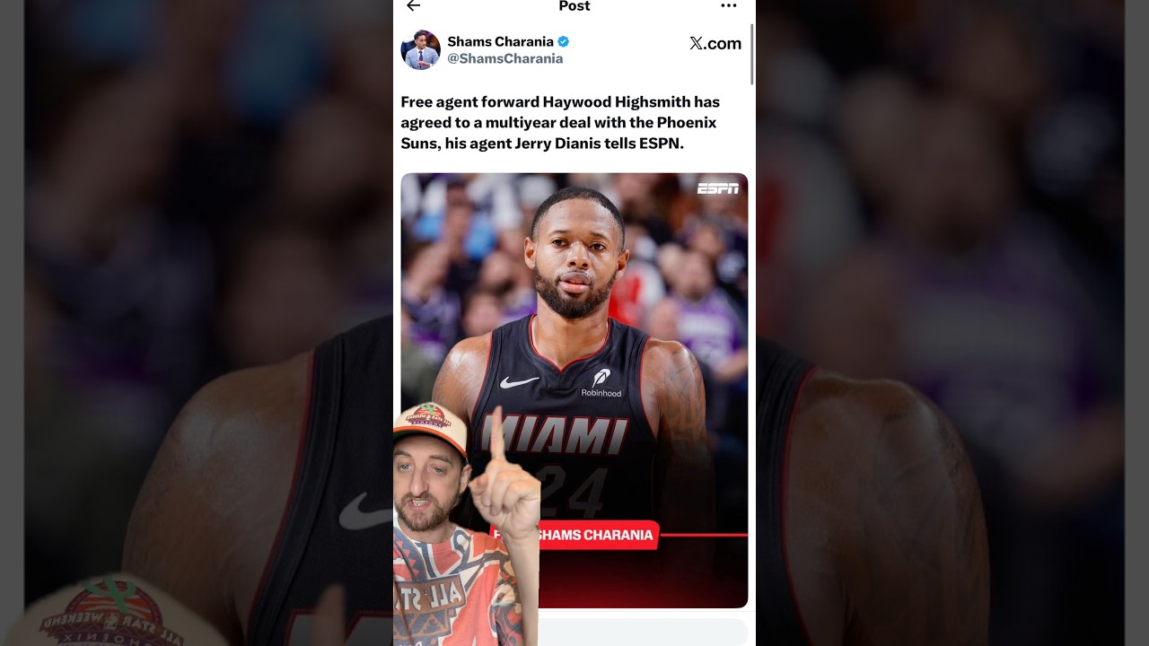 Phoenix Suns Sign Haywood Highsmith To Two Year Deal #suns