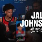 Jalen Johnson Media Day Press Conference at First All-Star Weekend