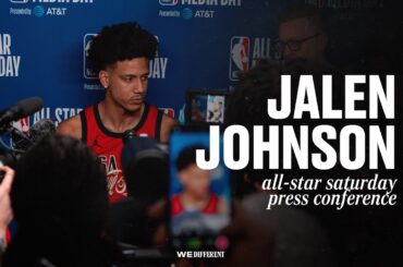 Jalen Johnson Media Day Press Conference at First All-Star Weekend