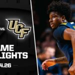 West Virginia vs. UCF Game Highlights | 2025-26 Big 12 Men's Basketball