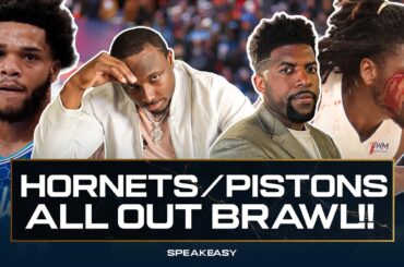NBA Fights Are All Fake AF! Hornets vs. Pistons Brawl Reaction | Speakeasy