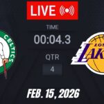 NBA LIVE! Los Angeles Lakers vs Boston Celtics February 15, 2026 | 2026 NBA Season Live 2K