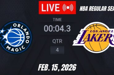 NBA LIVE! Los Angeles Lakers vs Orlando Magic | February 15, 2026 Lakers vs Magic Live NBA 2K26