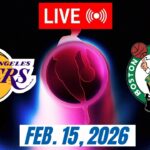 NBA LIVE! Los Angeles Lakers vs Boston Celtics February 15, 2026 | 2026 NBA Season Live 2K