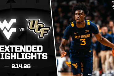West Virginia vs. UCF Extended Highlights | 2025-26 Big 12 Men's Basketball