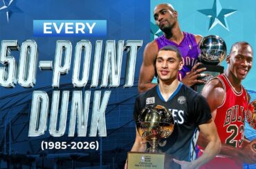 Every 50-Point Dunk In NBA Slam Dunk Contest History (1984-2026)!