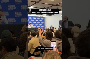 Luka had jokes for his former teammate 😂 #NBA #Lakers