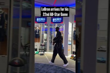 LeBron James on the scene for #NBAAllStar