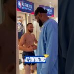 Steph Curry Catching Up with Old Friends at NBA All-Star 🤝 | #shorts