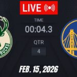 NBA LIVE! Golden State Warriors vs Milwaukee Bucks | February 15, 2026 | 2026 NBA Season Live 2K