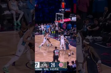 Pascal Siakam Cllects the Loose Ball and Lays it in