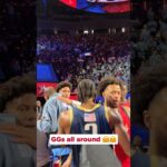 Jalen is officially one of the guys 🤝 #nba #hawks #nbaallstar #jalenjohnson