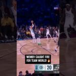 Vic showed out for Team World in Game 2 🫡 #spurs #nba #nbaallstar #wemby