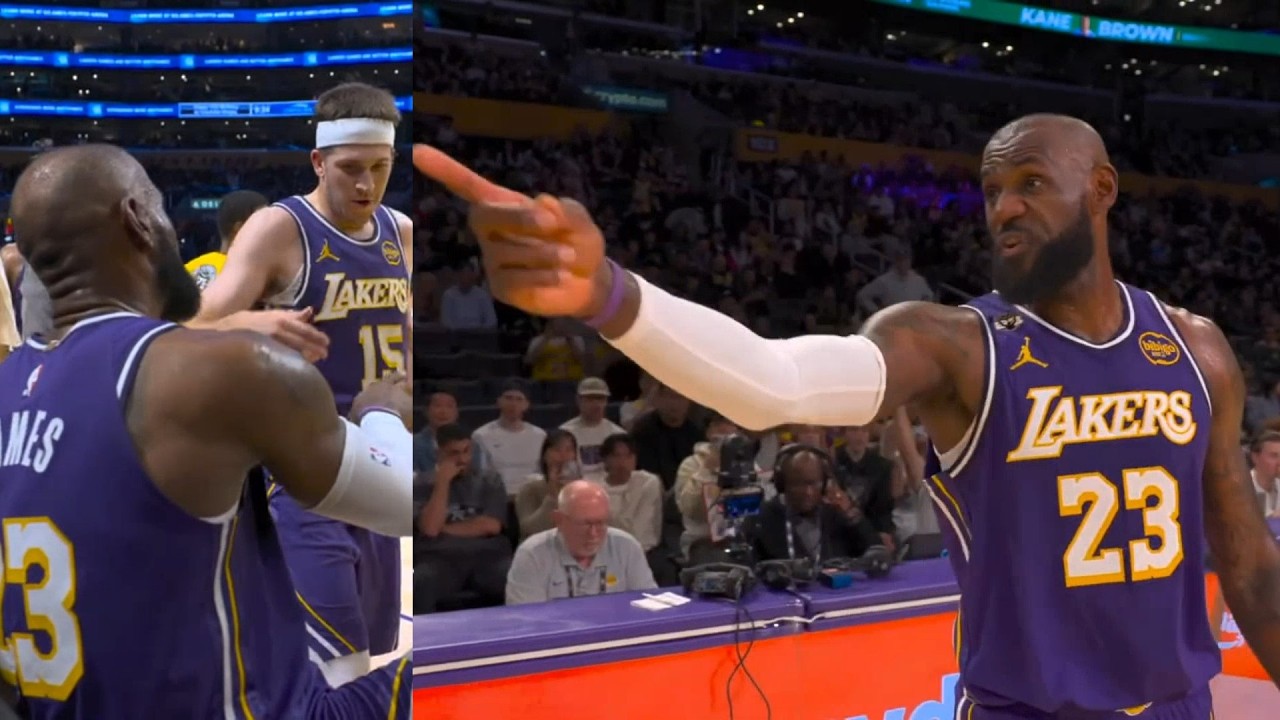 LeBron was heated after Reaves stole his rebound for triple double "This MFer AR" 😂